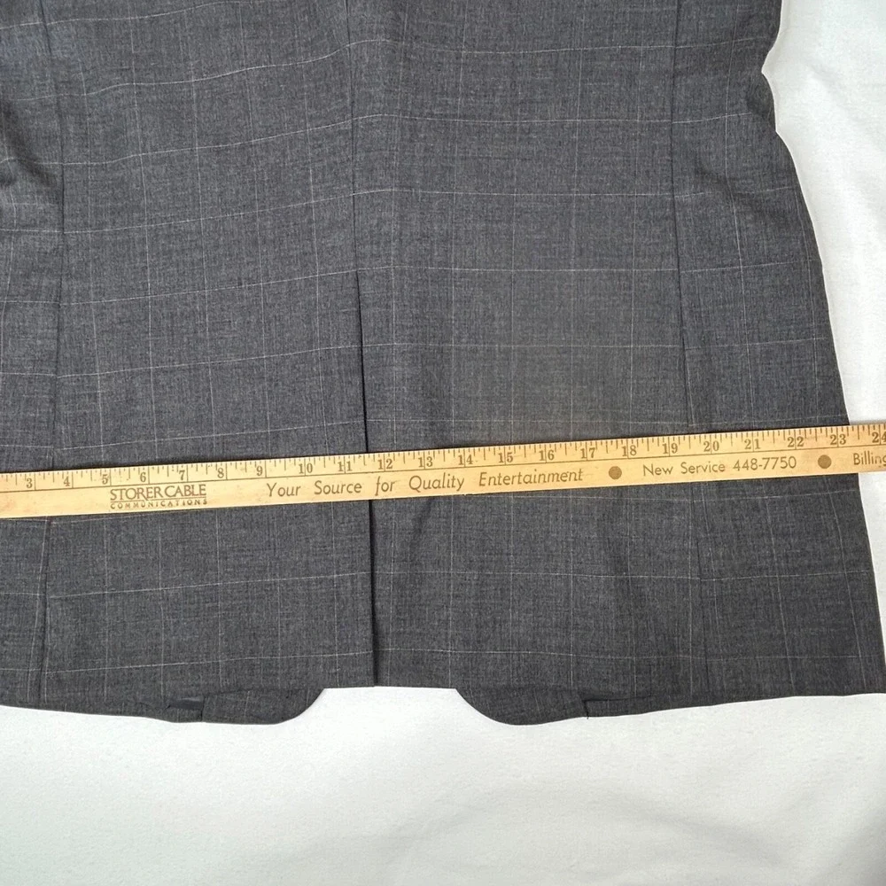 Hickey Freeman Boardroom Single Vent Wool Sportcoat Blazer Gray‎ 42R